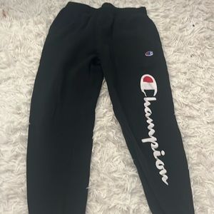 Boys black champion sweat pants !